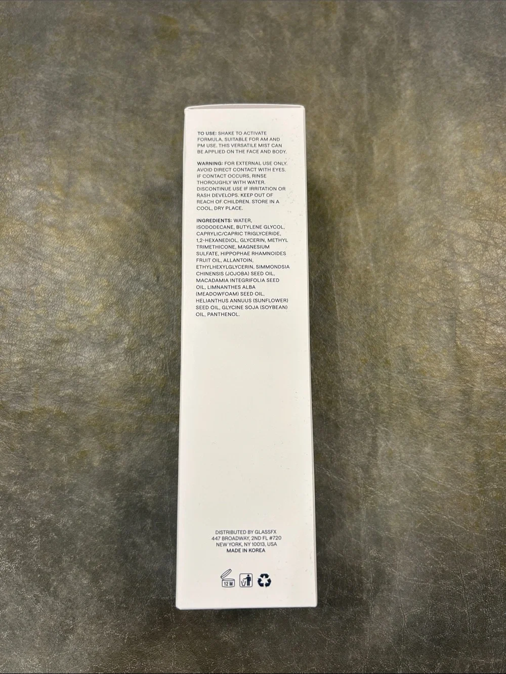 GLASSFX Duo-HydraFX Hydrating Glass Skin Double Layer Serum Mist.